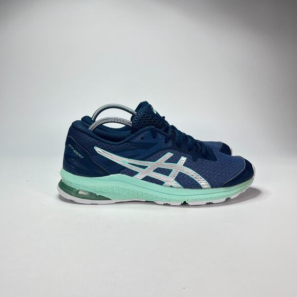 ASICS GT-1000 10 GS Thunder Blue Pure Silver Men Size 7 Running Sketchers - Picture 1 of 11